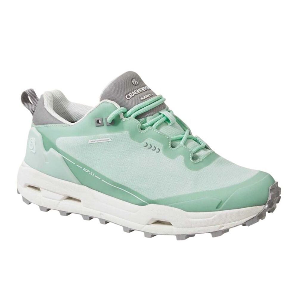 Craghoppers Womens/Ladies Adflex Lace Up Flat Sneakers / Pool/White